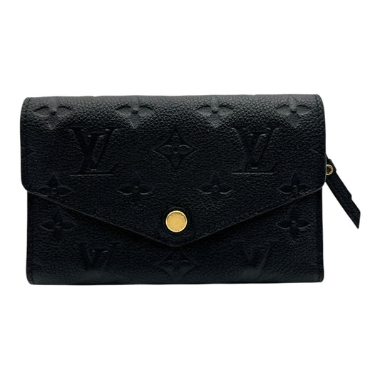 LOUIS VUITTON EMPREINTE LEATHER COMPACT WALLET BLACK