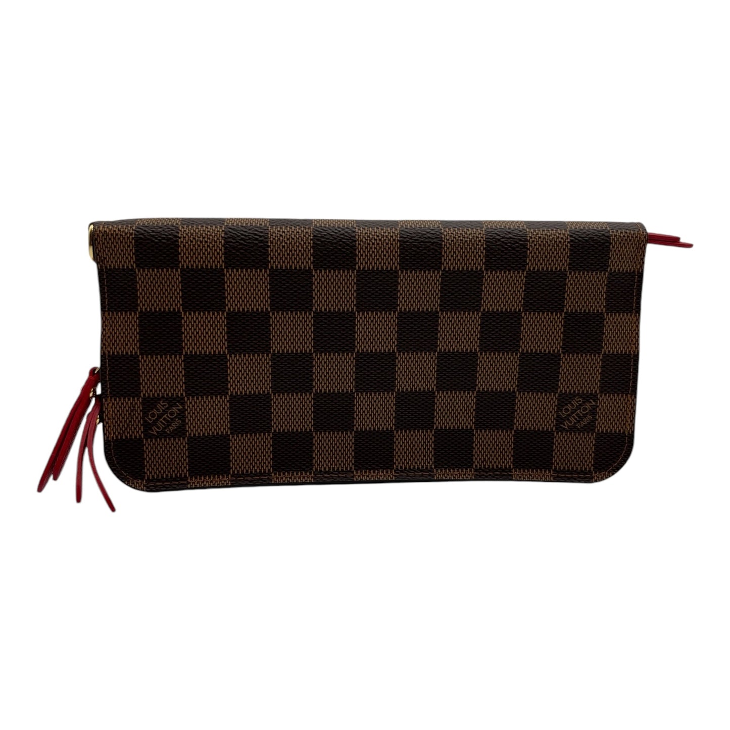 LOUIS VUITTON DAMIER EBENE INSOLITE WALLET RED