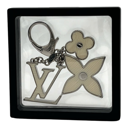 LOUIS VUITTON WHITE FLEUR DE EPI BAG CHARM