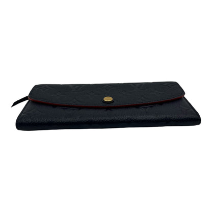 LOUIS VUITTON EMILIE WALLET EMPREINTE LEATHER NAVY