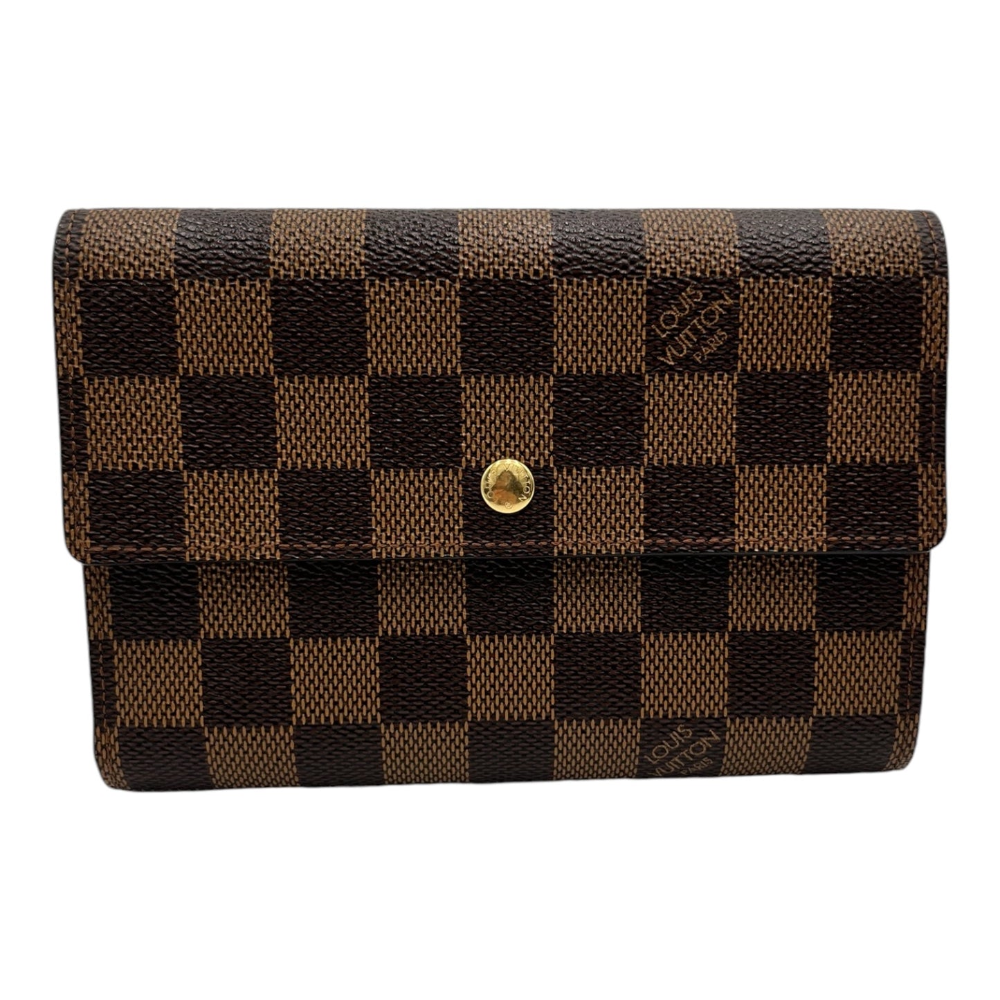 LOUIS VUITTON DAMIER EBENE  PORTE TRESOR WALLET