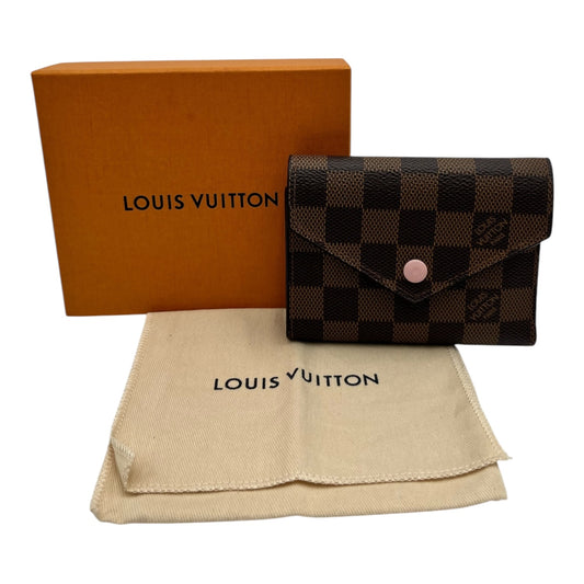 LOUIS VUITTON VICTORINE DAMIER EBENE ROSE BALLERINE