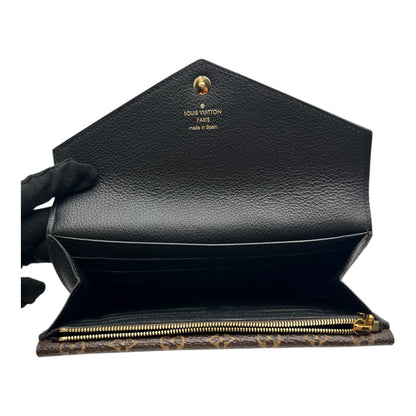 LOUIS VUITTON PORTEFEUILE DOUBLE V LONG WALLET BLACK