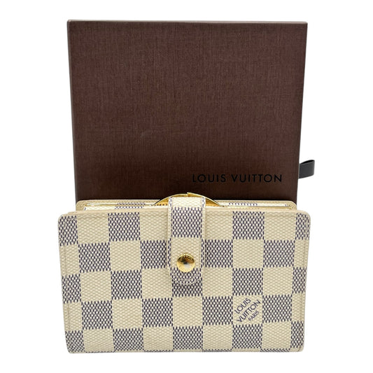 LOUIS VUITTON DAMIER AZUR FRENCH PURSE WALLET