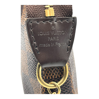 LOUIS VUITTON POCHETTE ACCESSORIES DAMIER EBENE  MINI HANDBAG