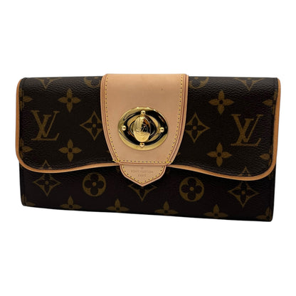 LOUIS VUITTON BOWTIE WALLET MONOGRAM CANVAS BROWN