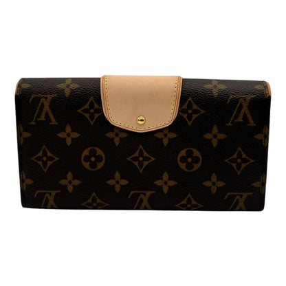 LOUIS VUITTON BOWTIE WALLET MONOGRAM CANVAS BROWN