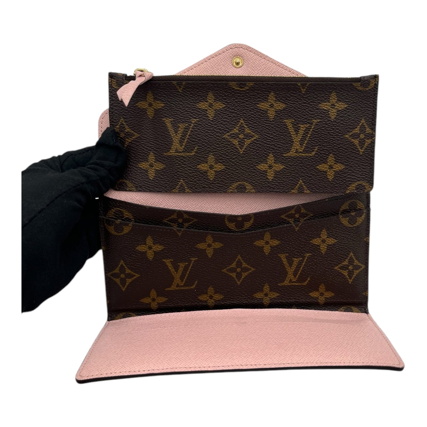 LOUIS VUITTON MONOGRAM JOSEPHINE WALLET ROSE BALLERINE