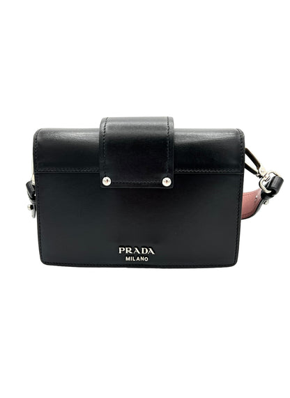 PRADA AUTHENTIC PLEX RIBBON BLACK AND PINK