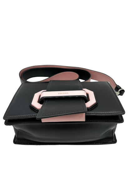 PRADA AUTHENTIC PLEX RIBBON BLACK AND PINK