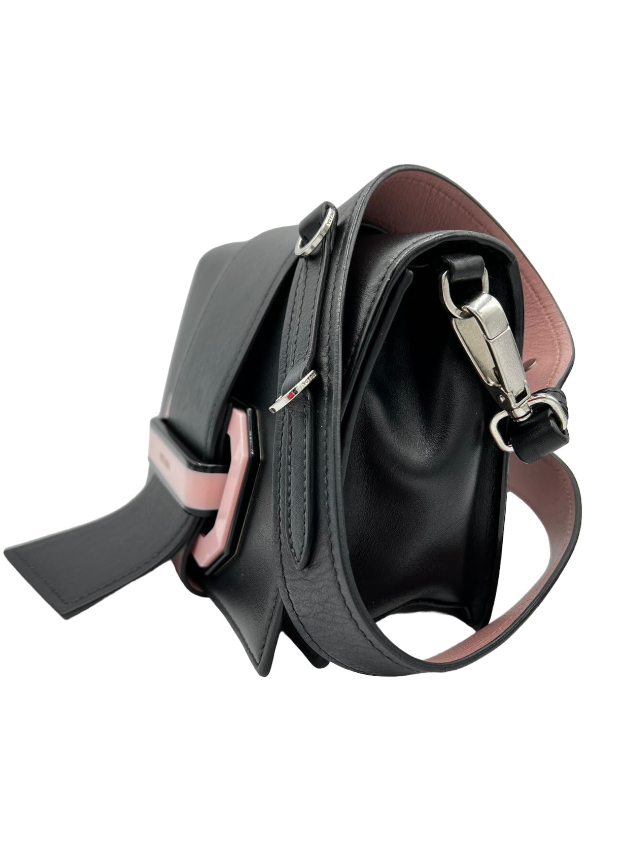 CINTA PRADA AUTHENTIC PLEX NEGRO Y ROSA