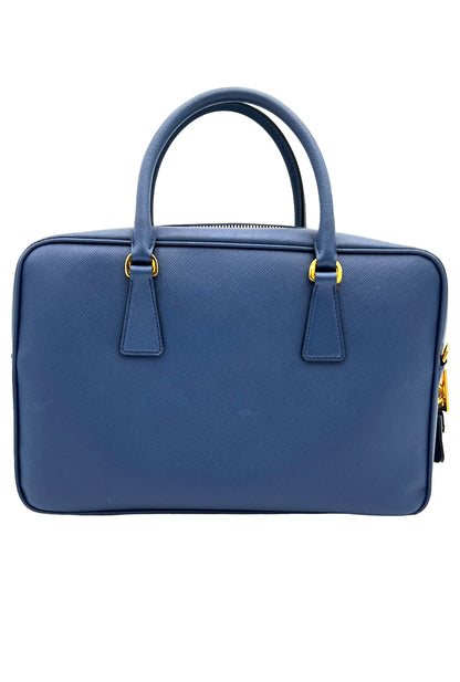 PRADA LUXURY SAFFIANO HANDBAG BLUE