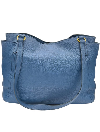 BOLSO TOTE PRADA DAINO DOBLE BOLSILLOS AZUL