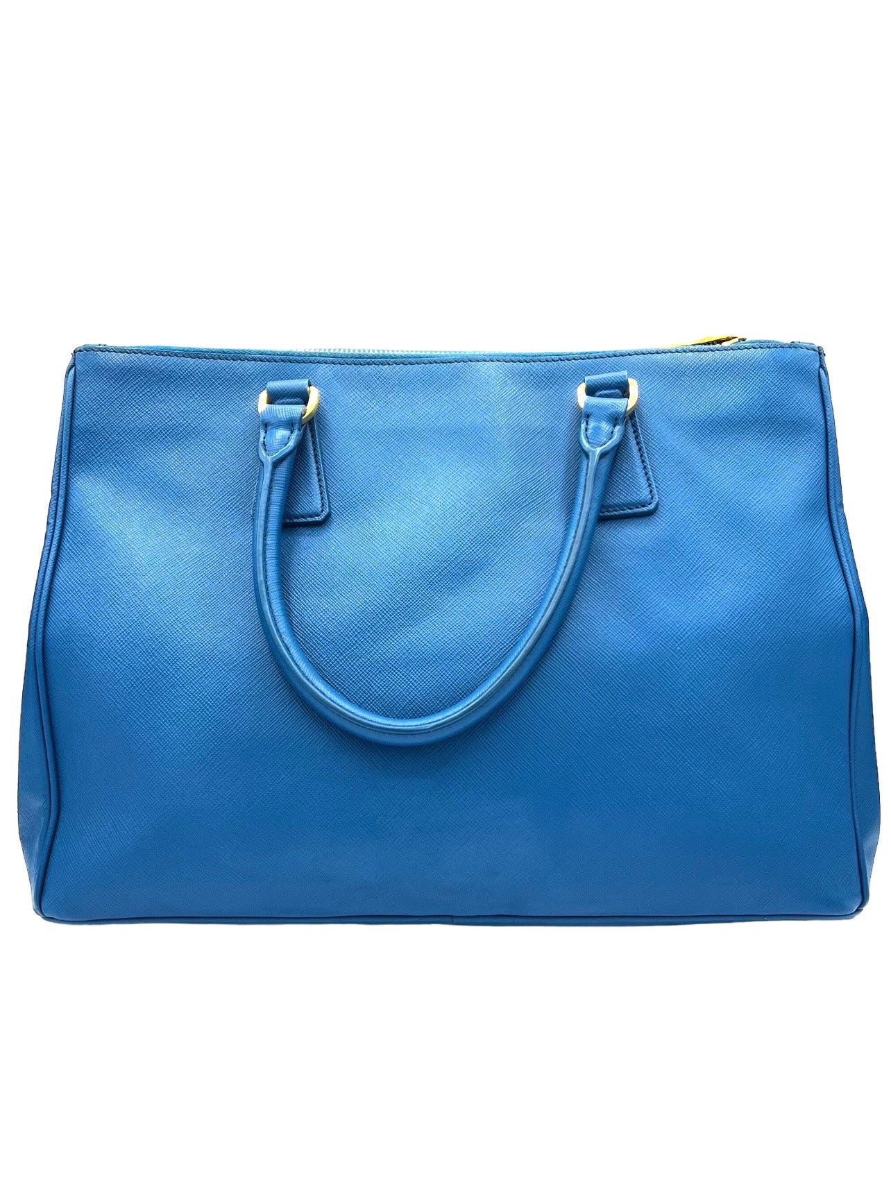 BOLSO DE MANO PRADA DE PIEL SAFFIANO AZUL DE PIEL