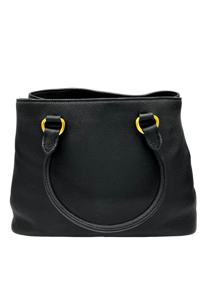 PRADA VITELLO DAINO SHOPPING TOTE BLACK