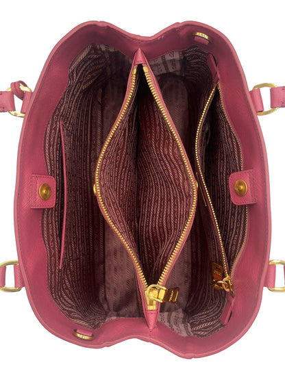 PRADA GALLERIA SAFFIANO ROSE PINK SHOULDER BAG