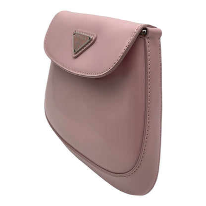 PRADA 2022 MINI SPAZZOLATO CLEO FLAP HOBO PINK