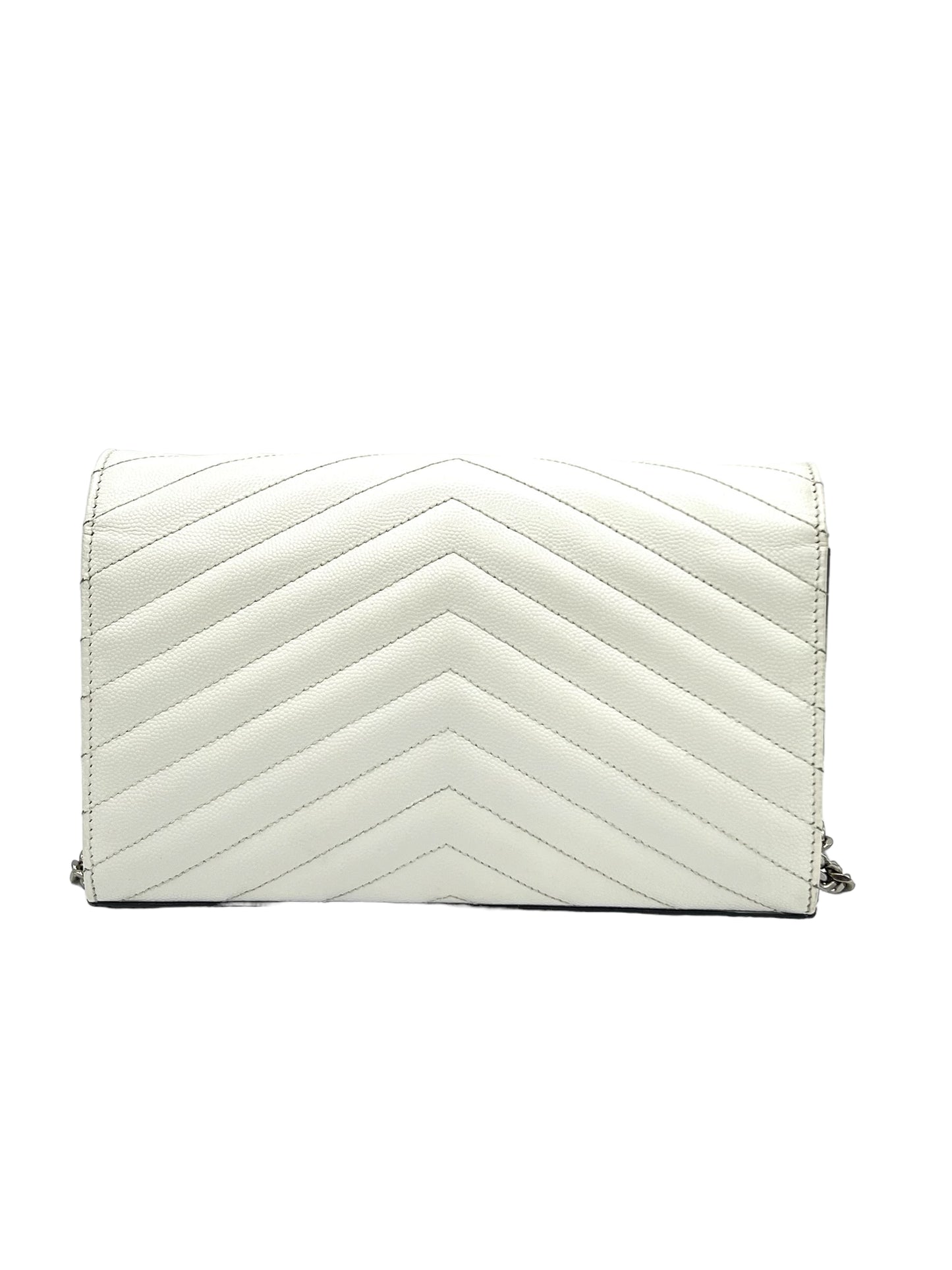 SAINT LAURENT GRANO DE POUDRE MATELASSÉ CHEVRON