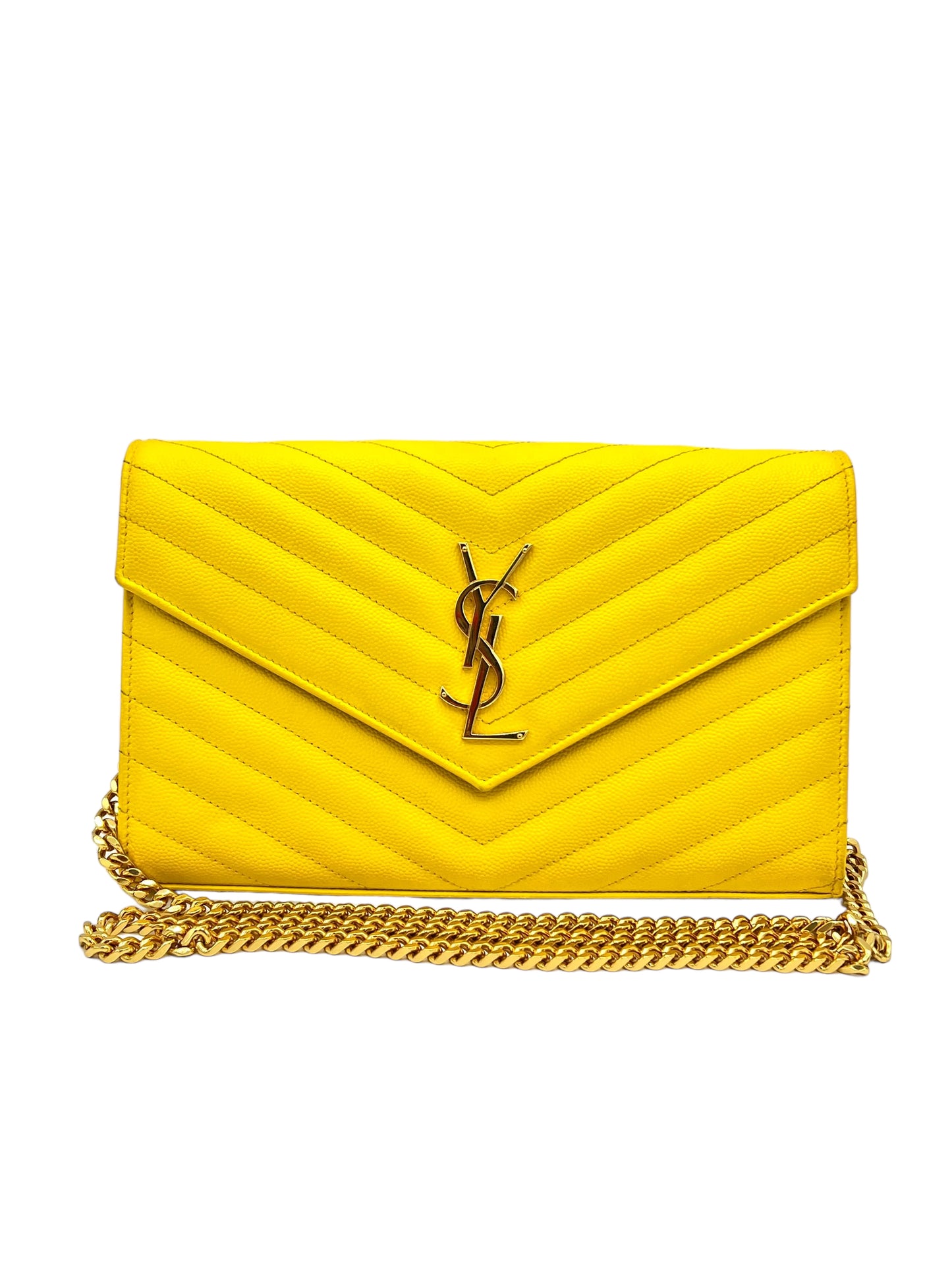 BOLSO SOBRE PORTEFEUILLE DE SAINT LAURENT EN AMARILLO