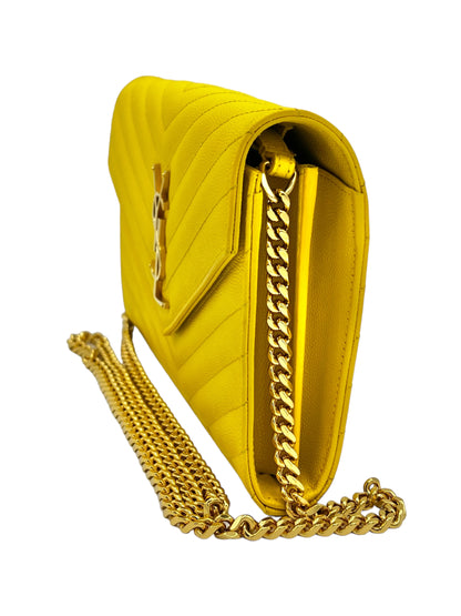 BOLSO SOBRE PORTEFEUILLE DE SAINT LAURENT EN AMARILLO