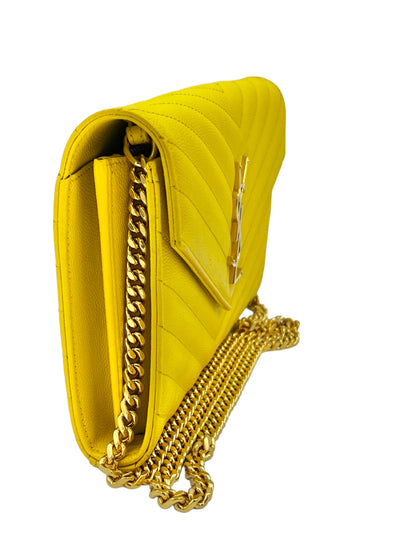 BOLSO SOBRE PORTEFEUILLE DE SAINT LAURENT EN AMARILLO