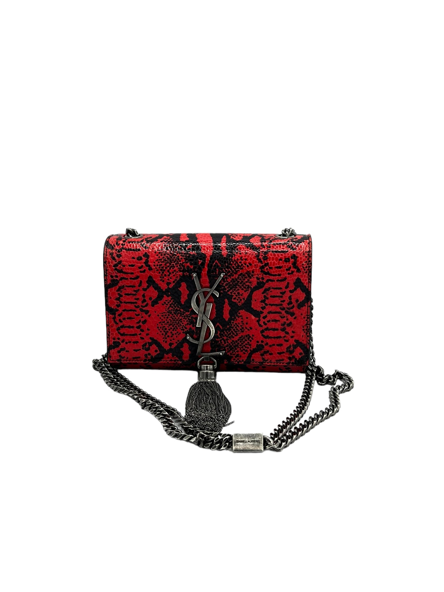 YSL PYTHON EMBOSSED KATE BAG