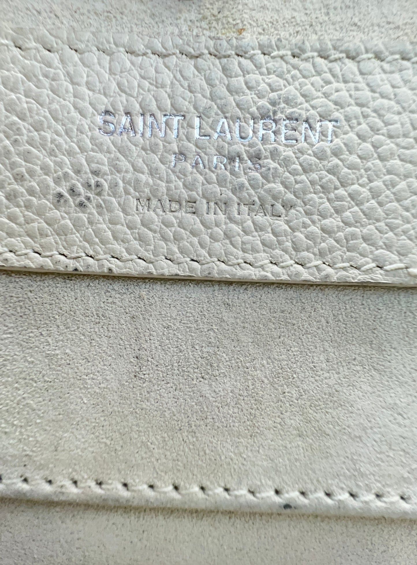 YSL MEDIUM SUNSET OFF WHITE BAG