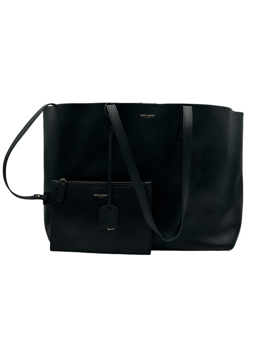 YSL BLACK SHOPPING E/W TOTE BAG