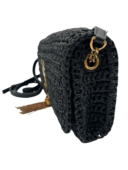 KATE 99 YSL TASSEL SHOULDER BAG IN RAFFIA