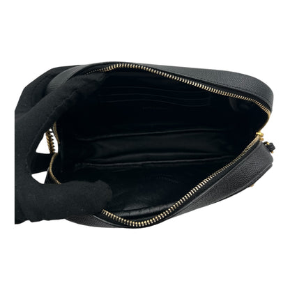 YSL LOU CAMERA BAG MATELASSE CHEVRON LEATHER BLACK