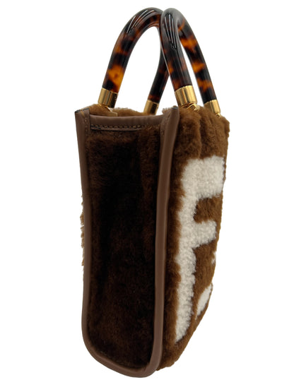 FENDI SHEARLING TOTE BAG