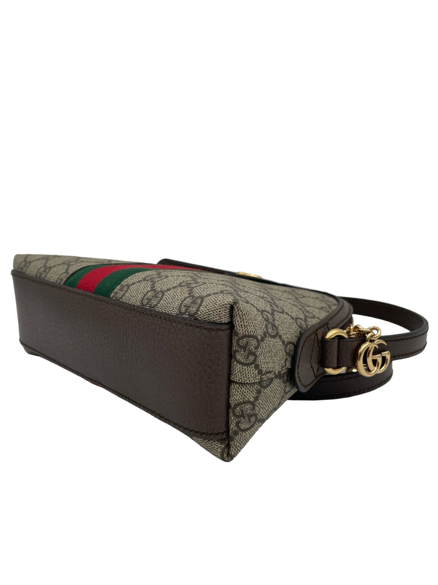 GUCCI OPHIDIA DOME SHOULDER BAG GG COATED CANVAS