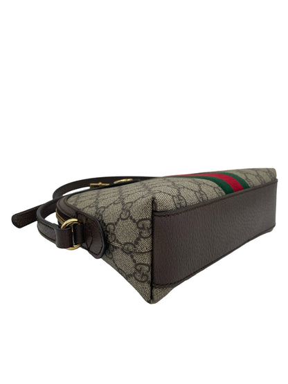 GUCCI OPHIDIA DOME SHOULDER BAG GG COATED CANVAS