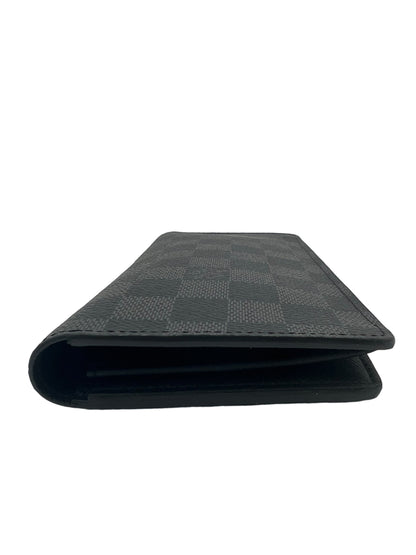 LOUIS VUITTON DAMIER GRAPHITE CANVAS BRAZZA FLAP WALLET