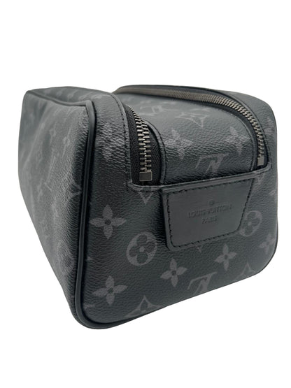 LOUIS VUITTON DOPP KIT TOILETRY POUCH MONOGRAM ECLIPSE CANVAS