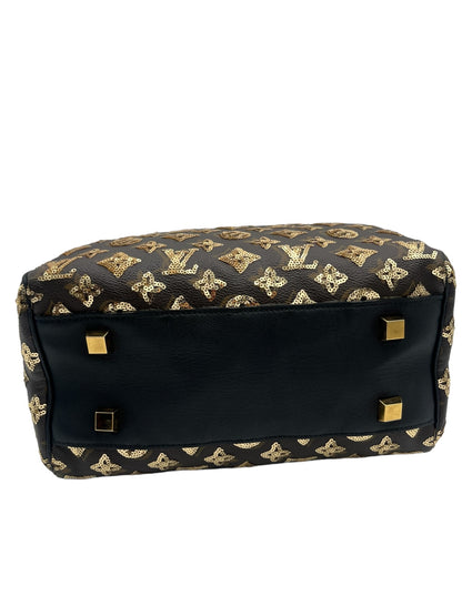 LOUIS VUITTON LIMITED EDITION SEQUIN & CLASSIC MONOGRAM CANVAS ECLIPSE SPEEDY 30