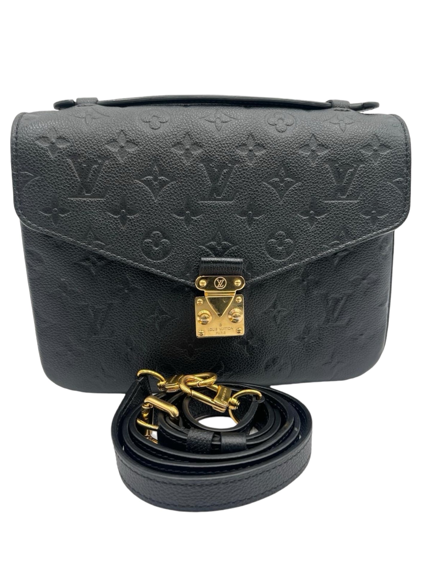 LOUIS VUITTON METIS POCHETTE EMPREINTE NOIR BLACK HANDBAG