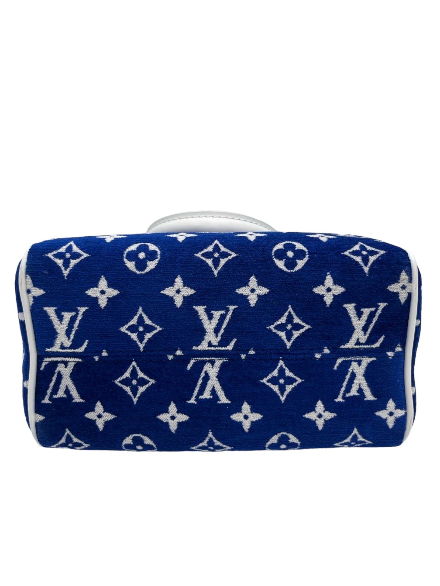 LOUIS VUITTON SPEEDY BANDOULIERE BAG LV MATCH MONOGRAM JACQUARD VELVET 20