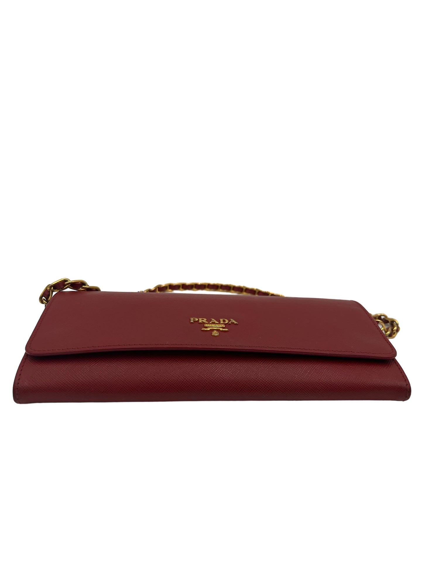 PRADA RED SAFFIANO WOC