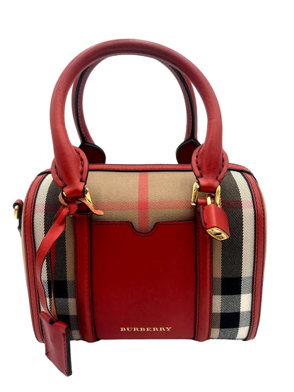 BURBERRY ALCHESTER CONVERTIBLE SATCHEL HOUSE CHECK