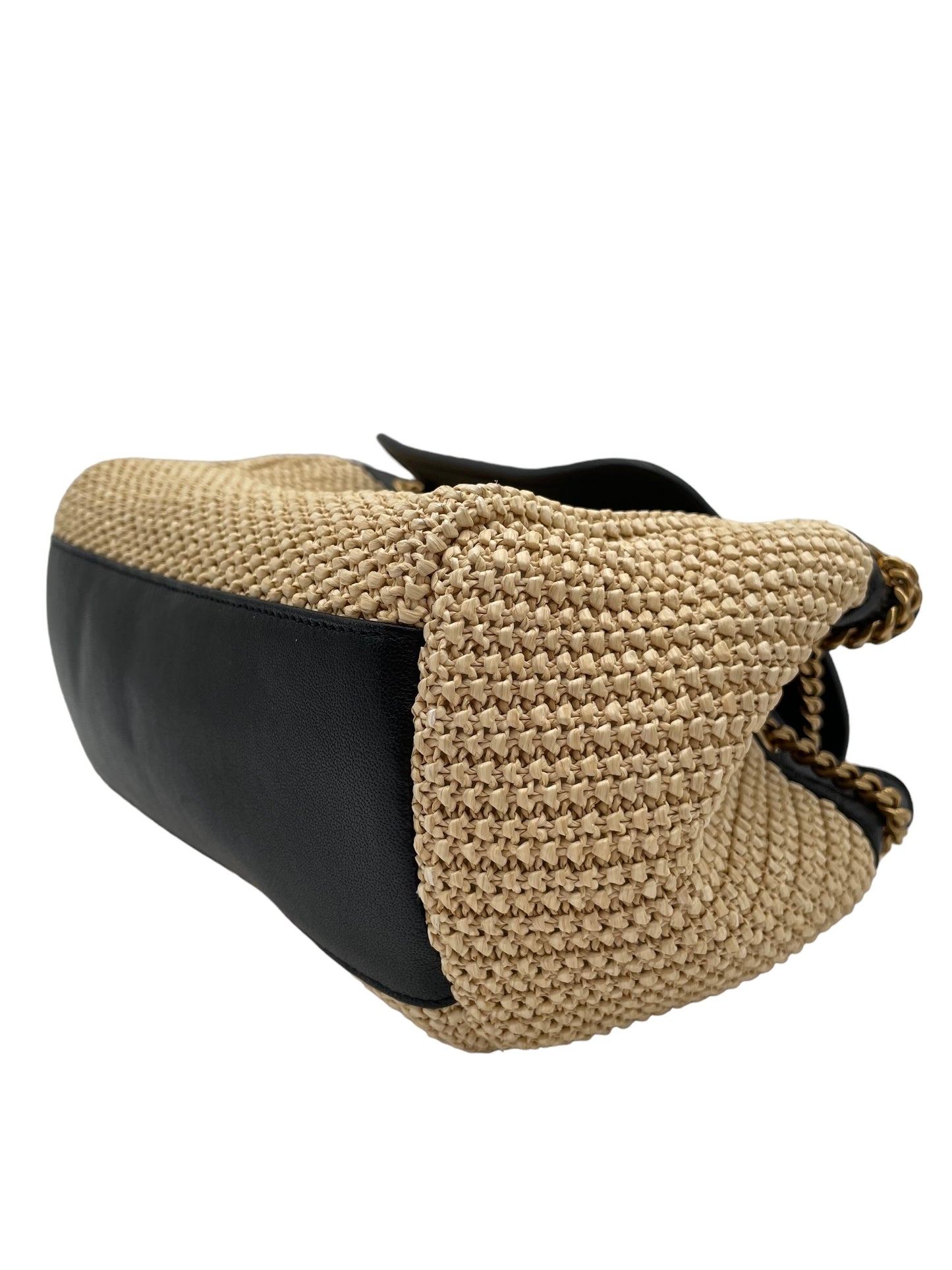 YSL NOLITA RAFFIA SHOULDER BAG