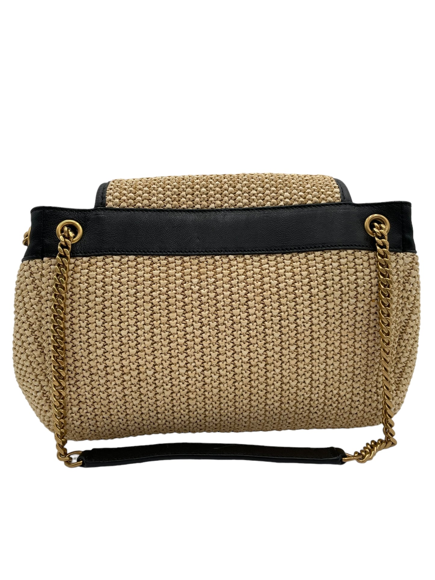 YSL NOLITA RAFFIA SHOULDER BAG