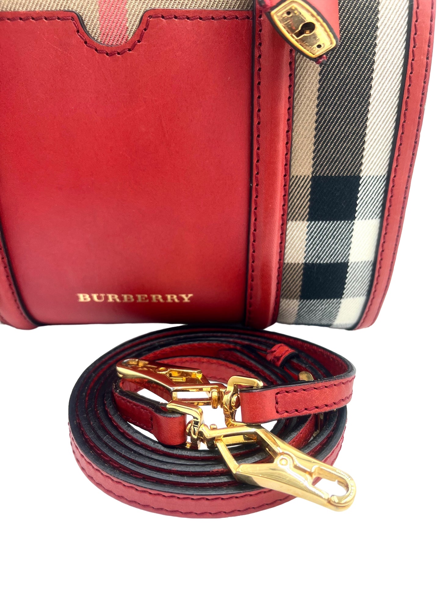 BURBERRY ALCHESTER CONVERTIBLE SATCHEL HOUSE CHECK