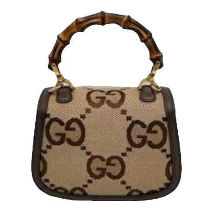 GUCCI BAMBOO 1947 JUMBO GG MINI BAG