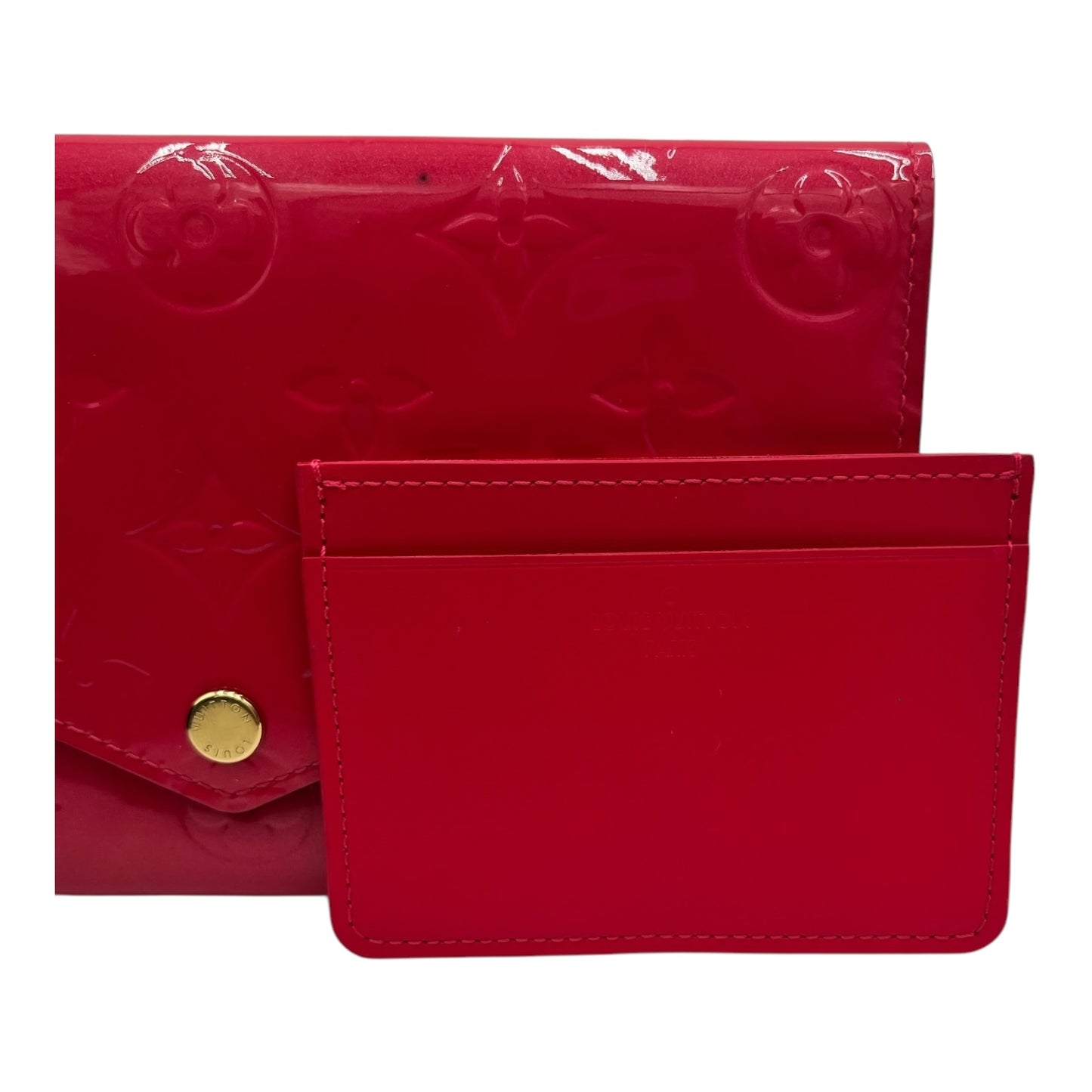 LOUIS VUITTON ROSE POP MONOGRAM VERNIS LEATHER WALLET