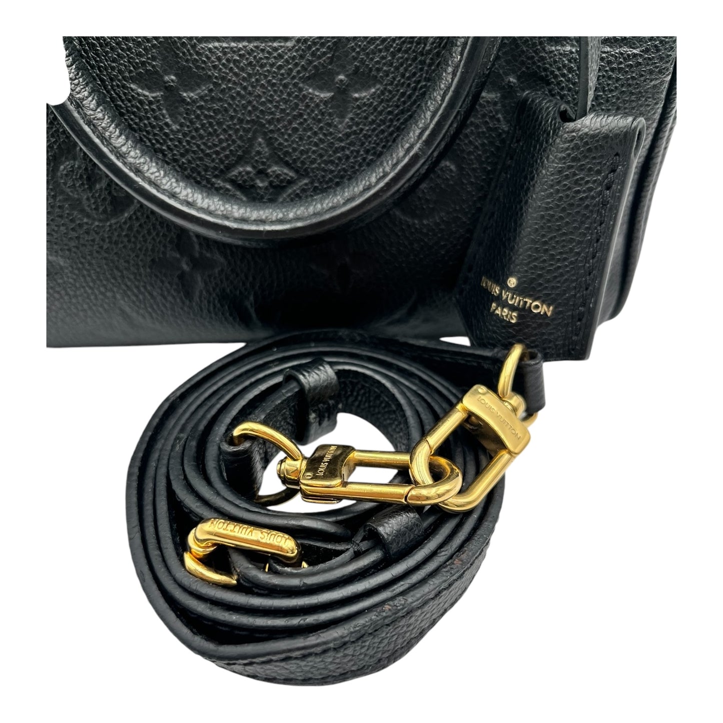 LOUIS VUITTON SPEEDY 20 BLACK MONOGRAM EMPREINTE