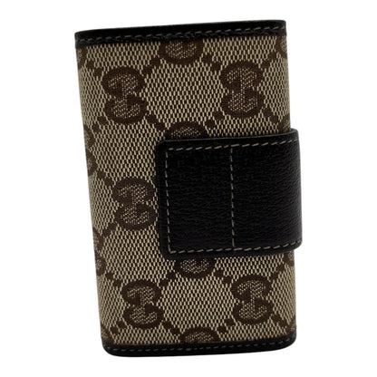 GUCCI GG MONOGRAM CANVAS 6-KEY HOLDER