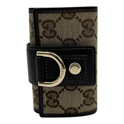 GUCCI GG MONOGRAM CANVAS 6-KEY HOLDER