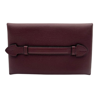 BURBERRY TWO TONE LEATHER WRISTLET CLUTCH