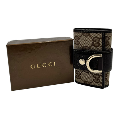 GUCCI GG MONOGRAM CANVAS 6-KEY HOLDER